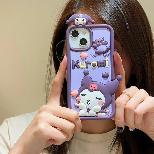 3D Kuromi Phone Case