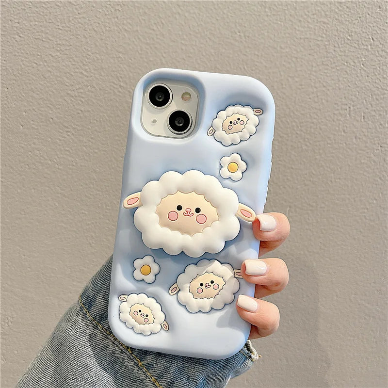 Sheep Stand Phone Case for iPhone