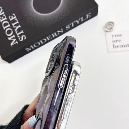 Luxury Glossy Laser Meteorite Plating Phone Case