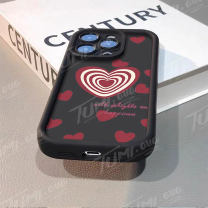 Rainbow Love Heart Phone Case for iPhone