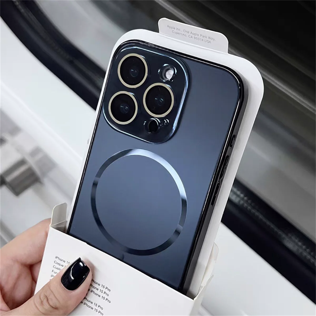 Luxury Nano Frosted For Magsafe Lens Glass Protect Phone Case