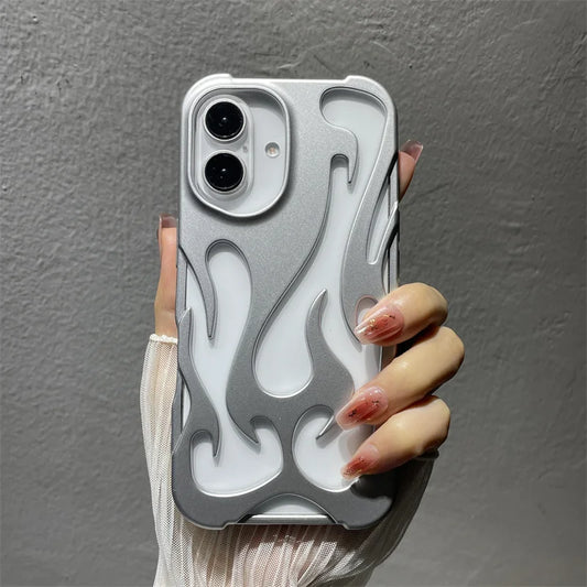 Ins Fashion Hollowed Flame Pattern Phone Case