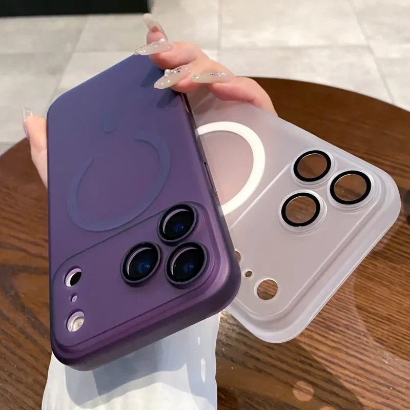 Luxury Ultra Thin Matte Clear For Magsafe Phone Case
