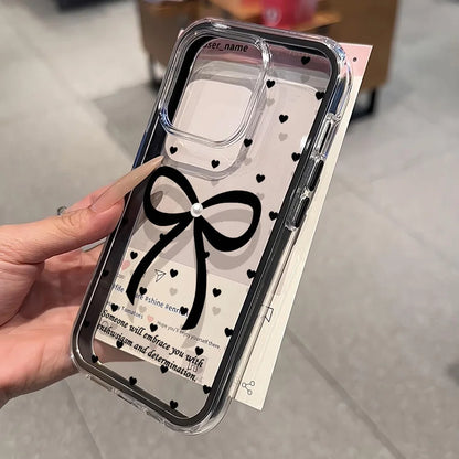 2 in 1 Candy Color Bow Knot Phone Case