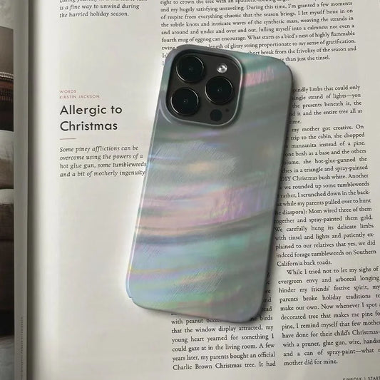 Dreamy & Stylish Iridescent Pearl Texture Abstract Chic Phone Case