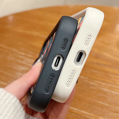 Colorful Flowers Silicone Case New