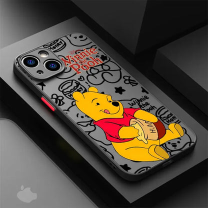 Disney Winnie The Pooh Transparent Phone Case for iPhone