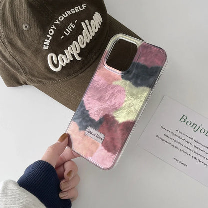 Multiple Color Collision Love Heart Matte Shockproof Protective Phone Case