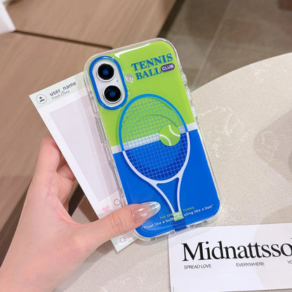 3D Tennis Ball Sport Magnetic Grip Tok Stand Holder Phone Case