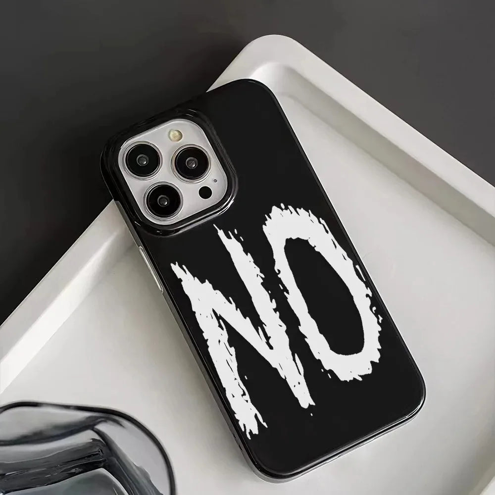 Personalized Couple Yes And No Phone Cases