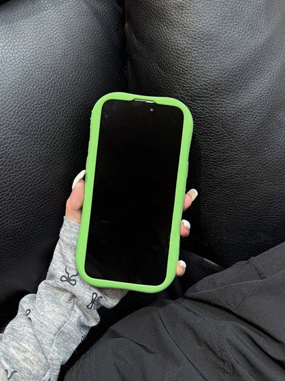 Funny 3D Cute Big Mouth Frog Silicone Hidden Holder Phone Case