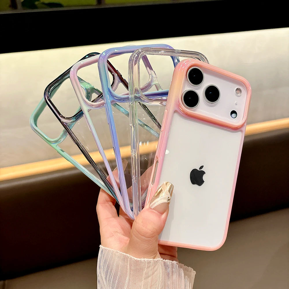 Luxury Laser Gradient Clear Phone Case