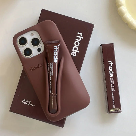 Full Set Rhode With Lip Gloss and Box iPhone Case