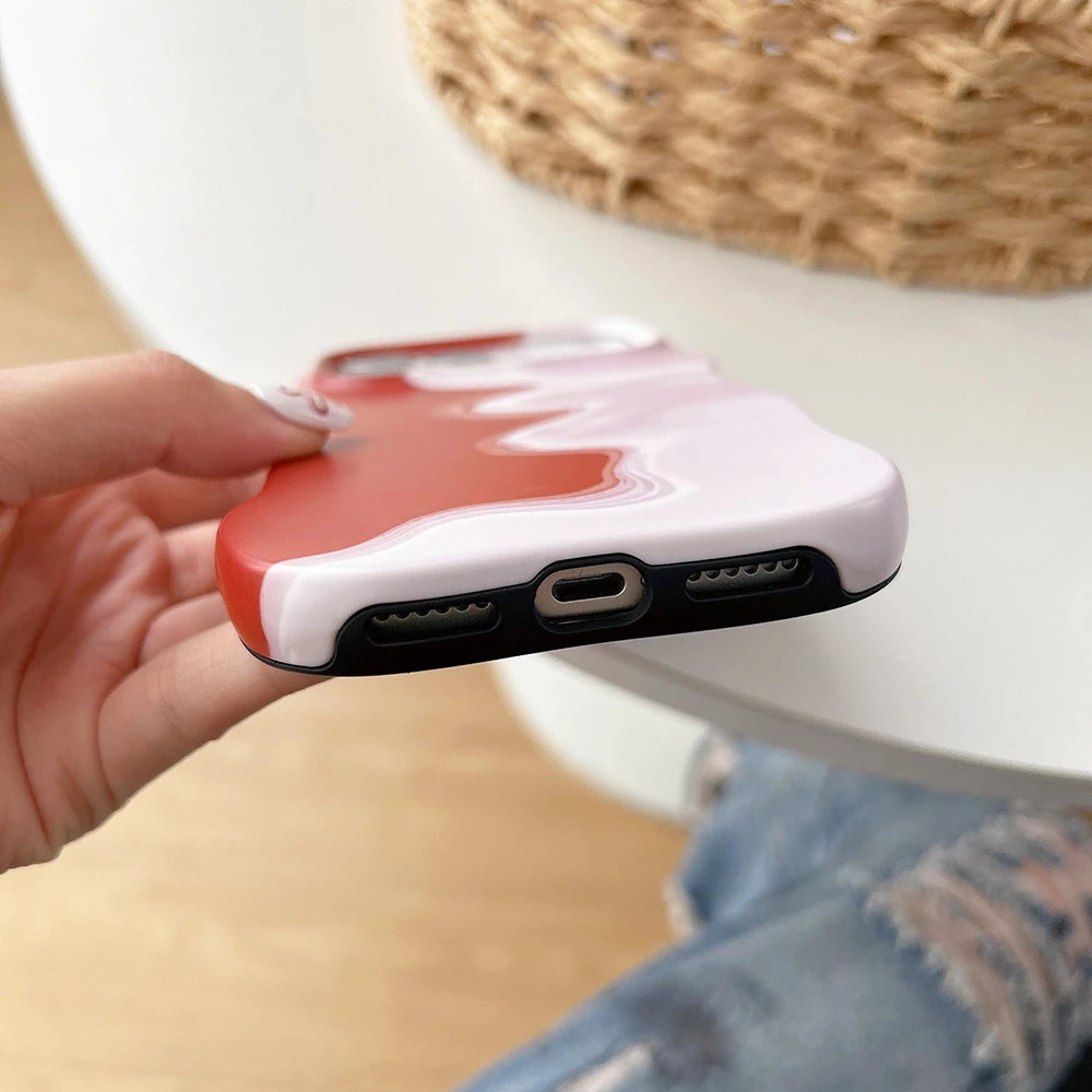 Luxury 2 In 1 Shockproof Protective Matte Gradient Phone Case