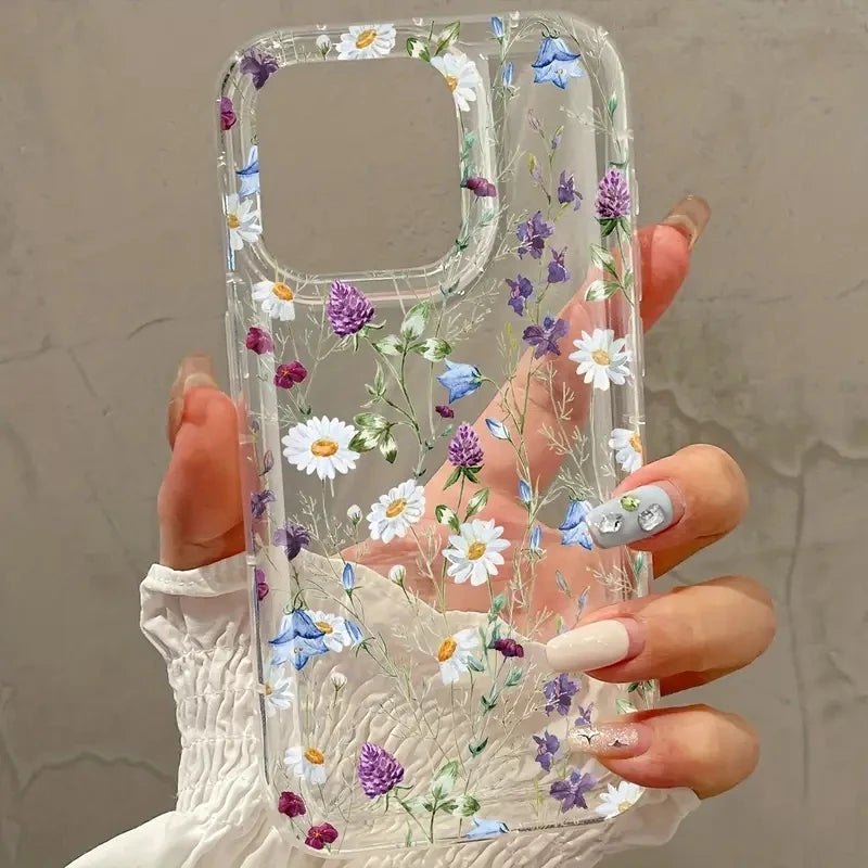 Patterned Printed Simple Transparent Phone Case