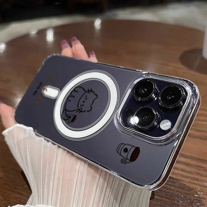 Cute Cat For Magsafe Wireless Charger Phone Case