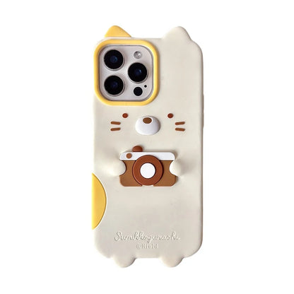 Cute 3D Cat Soft Silicone Phone Case
