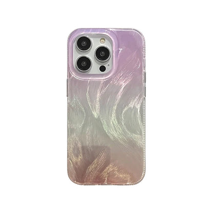 Fashion Laser Shell Pattern Gradient Color Phone Case