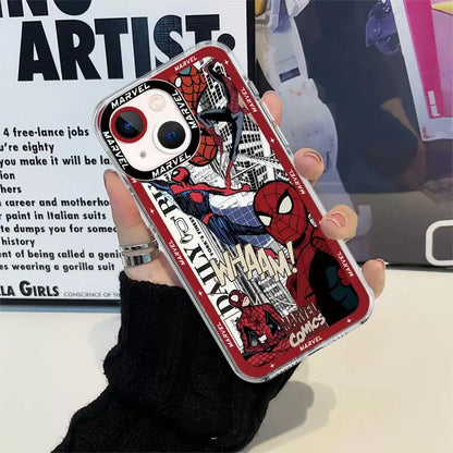 Marvel Spiderman Clear Soft iPhone Case