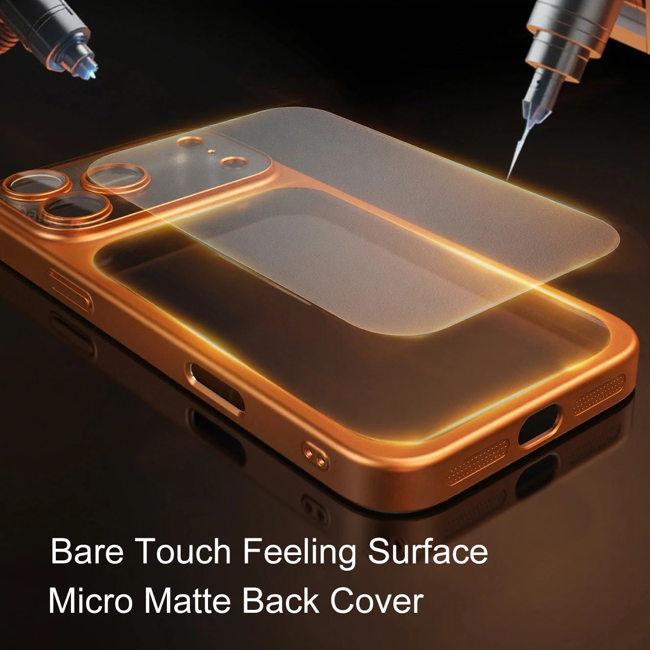 Luxury Frosted Transparent Matte Phone Case