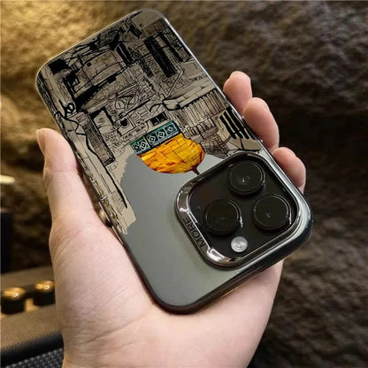 Building Silhouette Design Print Phone Case