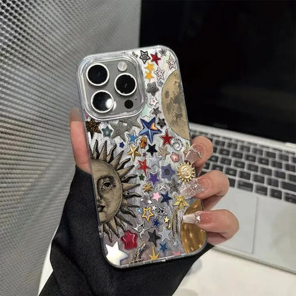 Ins Korean Lovely Star Cute Sun Shining Phone Case