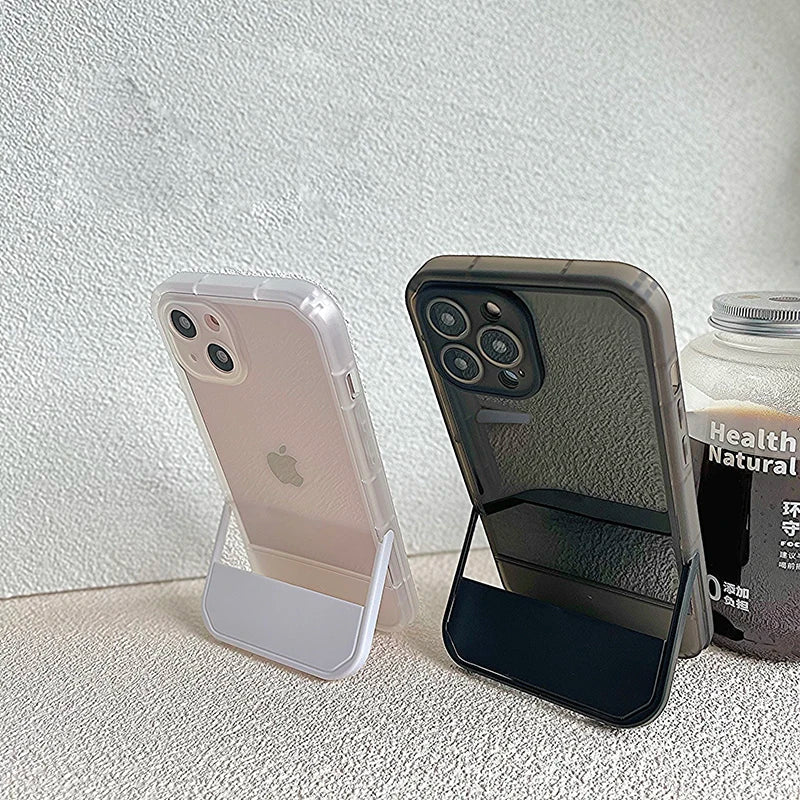 Clear Stand Holder Case for iPhone