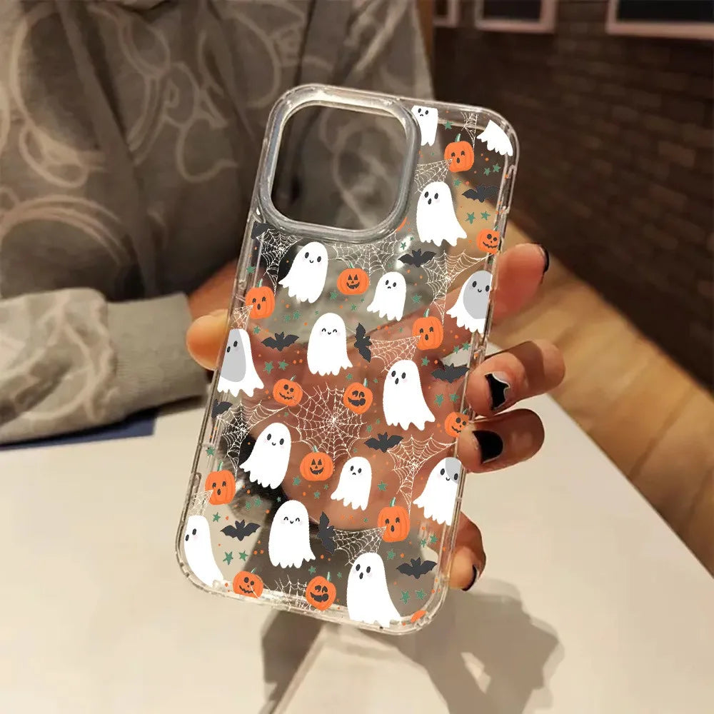 Spooky Pumpkin Transparent Phone Case Phone