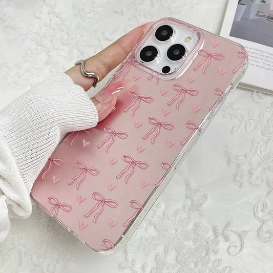 Butterfly Bow Print Phone Case