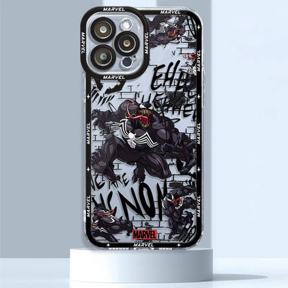 Marvel Venom Spiderman Clear iPhone Case