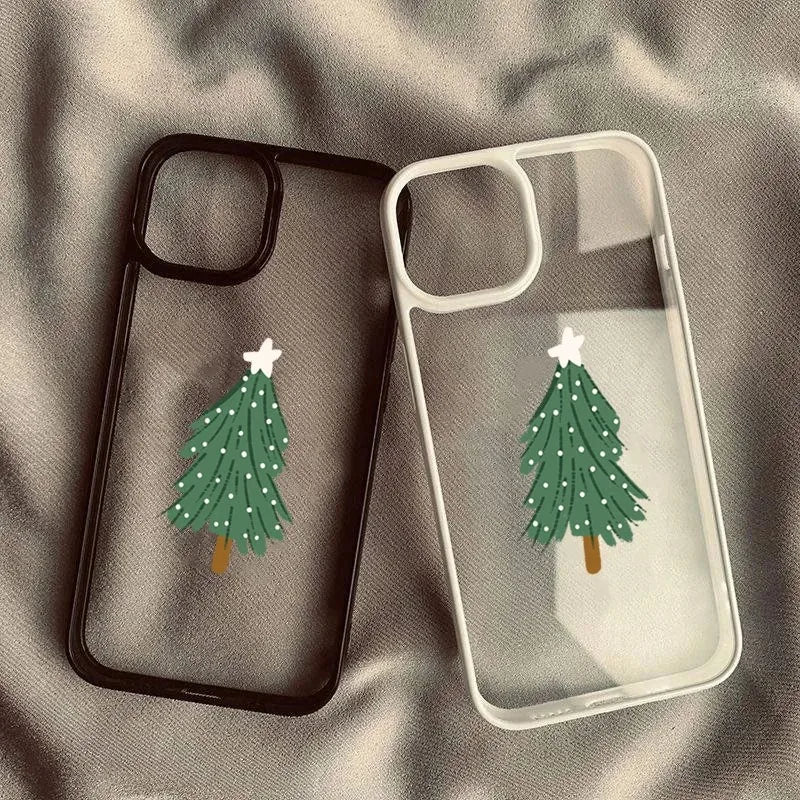 Christmas Tree Pattern Clear Phone Case