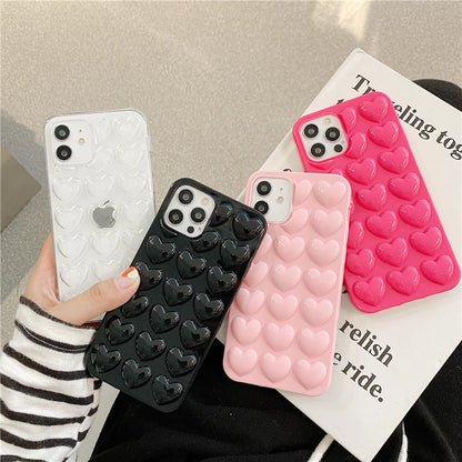 Cute 3D Love Heart Phone Case