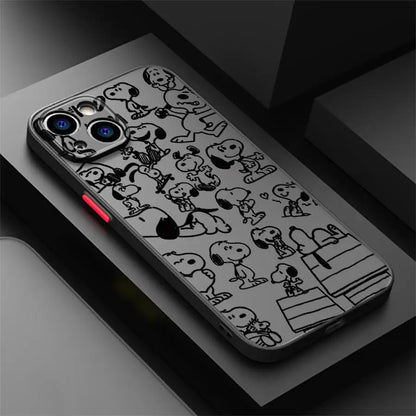 Snoopy Astronaut Cartoon Phone Case for iPhone