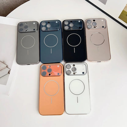 Original Frosted Glass Large Window For Magsafe Phone Case New