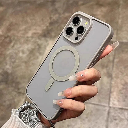 Luxury Wireless Charge Magsafe Transparent Phone Case