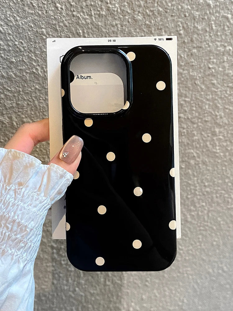 Stars Popular Style Ins Polka Dot Design Phone Case
