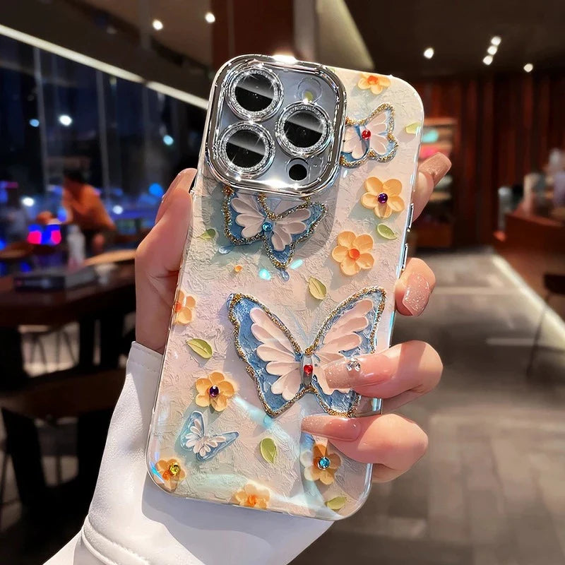 Butterfly Glitter Phone Case