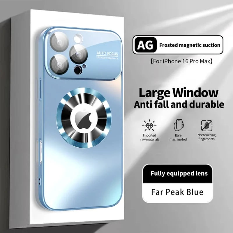 Large Window Magnetic Magsafe iPhone Case with Lens Protector