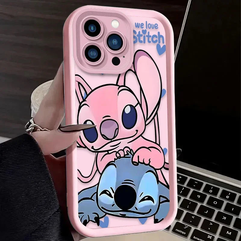 Cute Disney Stitch Angel Love Phone Case