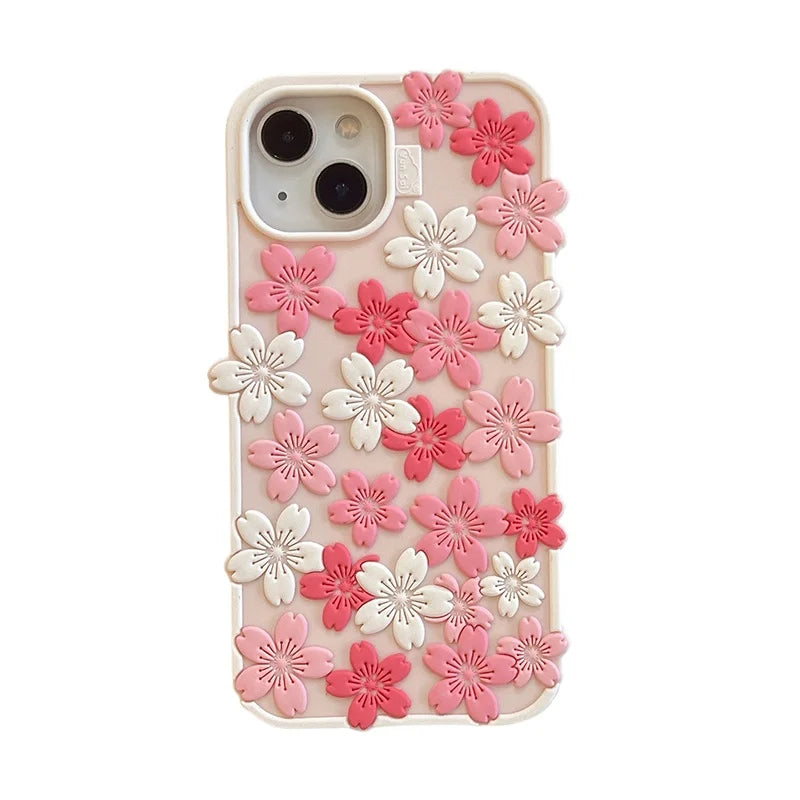 Beautiful Cherry Blossom Soft Silicone Phone Case