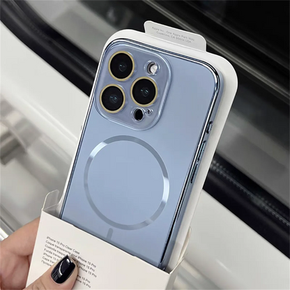 Luxury Nano Frosted For Magsafe Lens Glass Protect Phone Case
