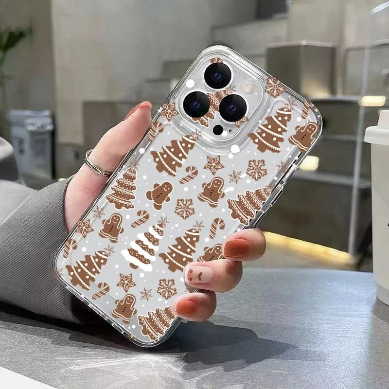 Merry Christmas Cartoon Pattern Phone Case