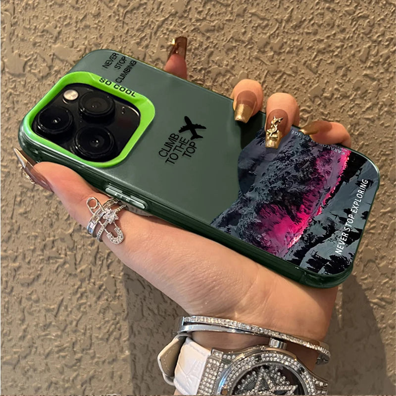 Mountain Peak Aircraft PC Phone Case