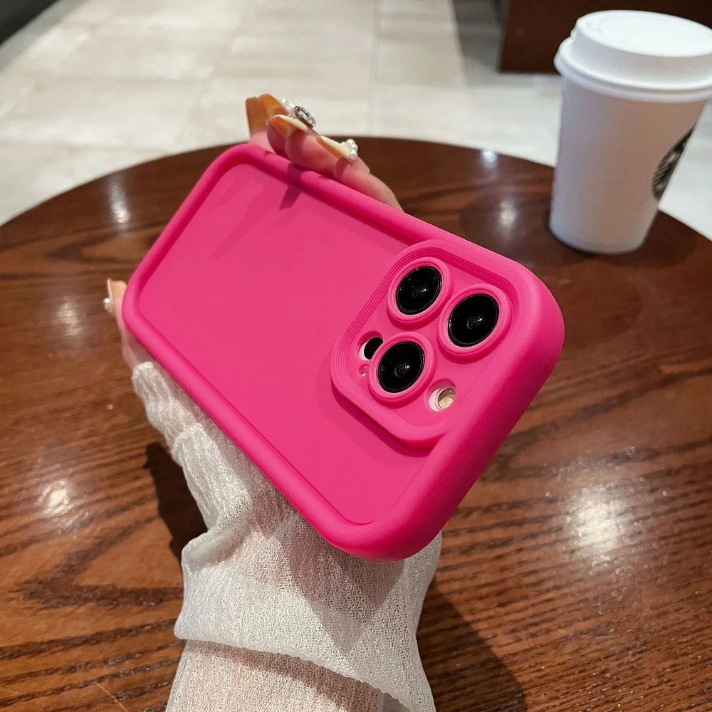 Soft Solid Color Shockproof Phone Case New