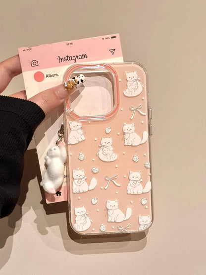 Lovely Cute Cat Silicone Phone Case