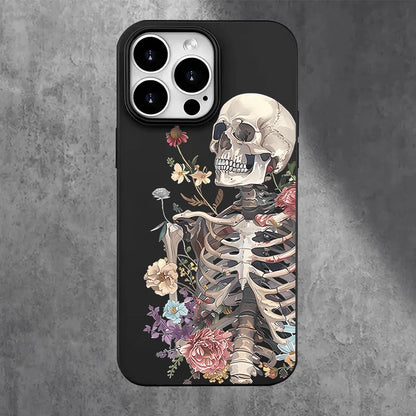 Skull Man Design Large Hole Imitation Liquid Phone Case