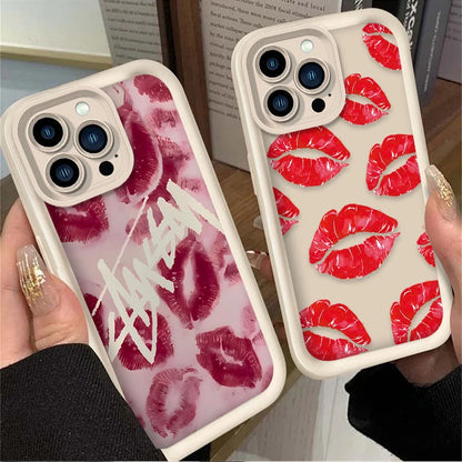 Sexy Red Lips Fashion Phone Soft Phone Case