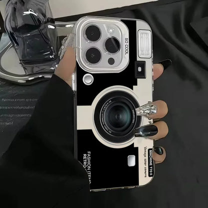 Retro Recording Device Printed Shockproof Matte Phone Case