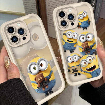 Cartoon Minions Silicone iPhone Case