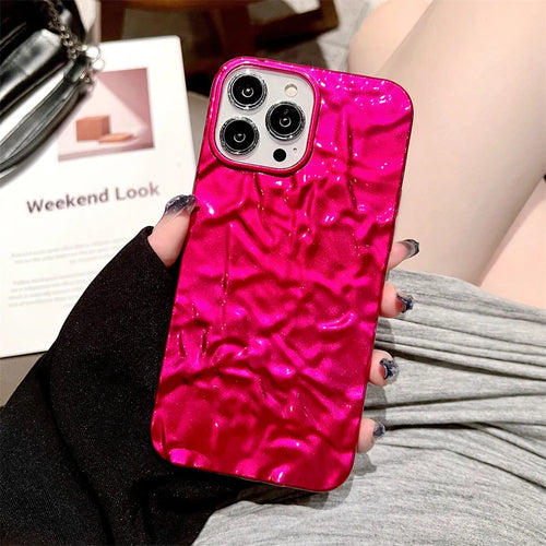 Luxury Plating Tin Paper Pattern Phone Case